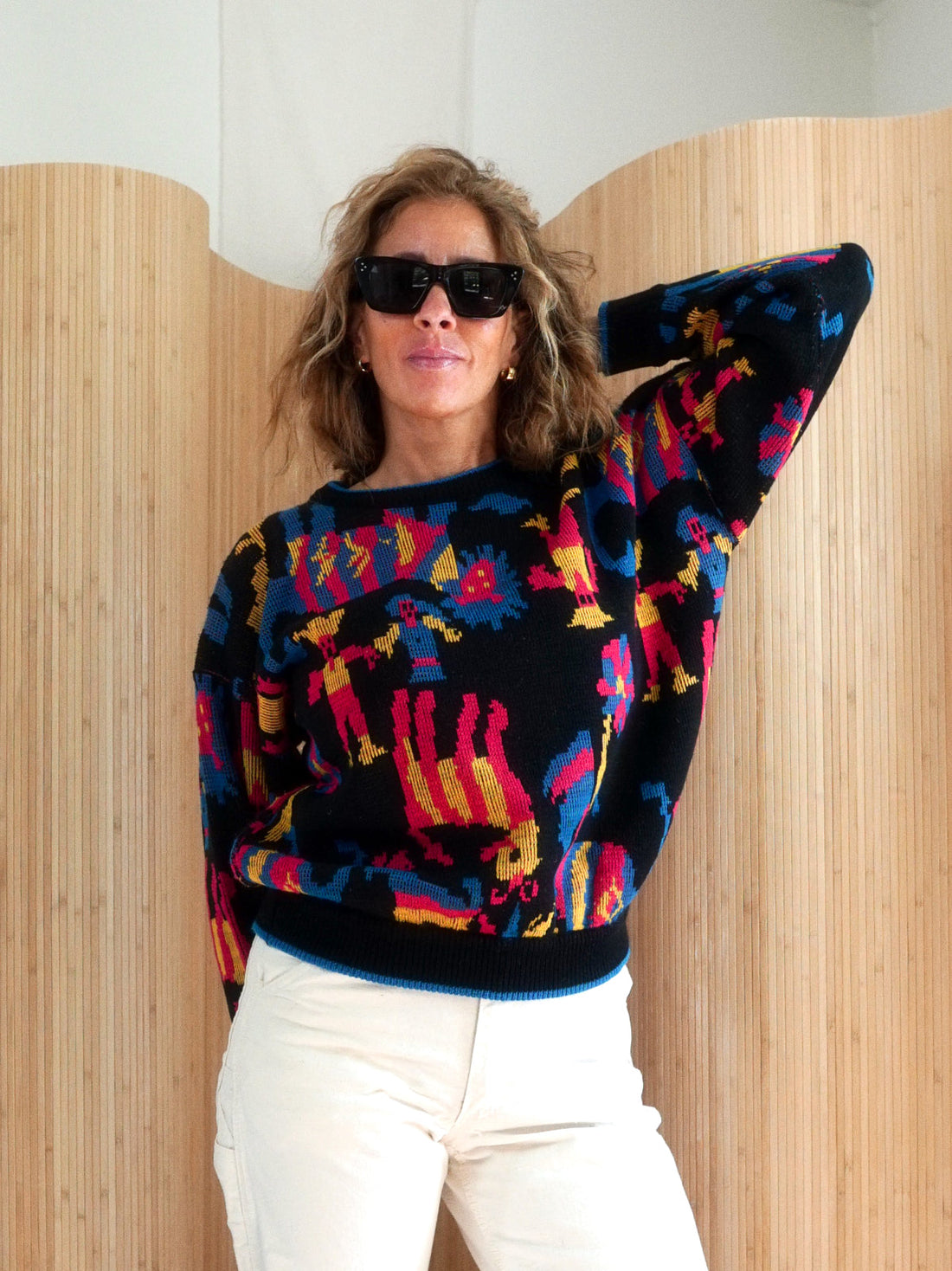 80's Abstract People Sweater-closiTherapi | vinTage