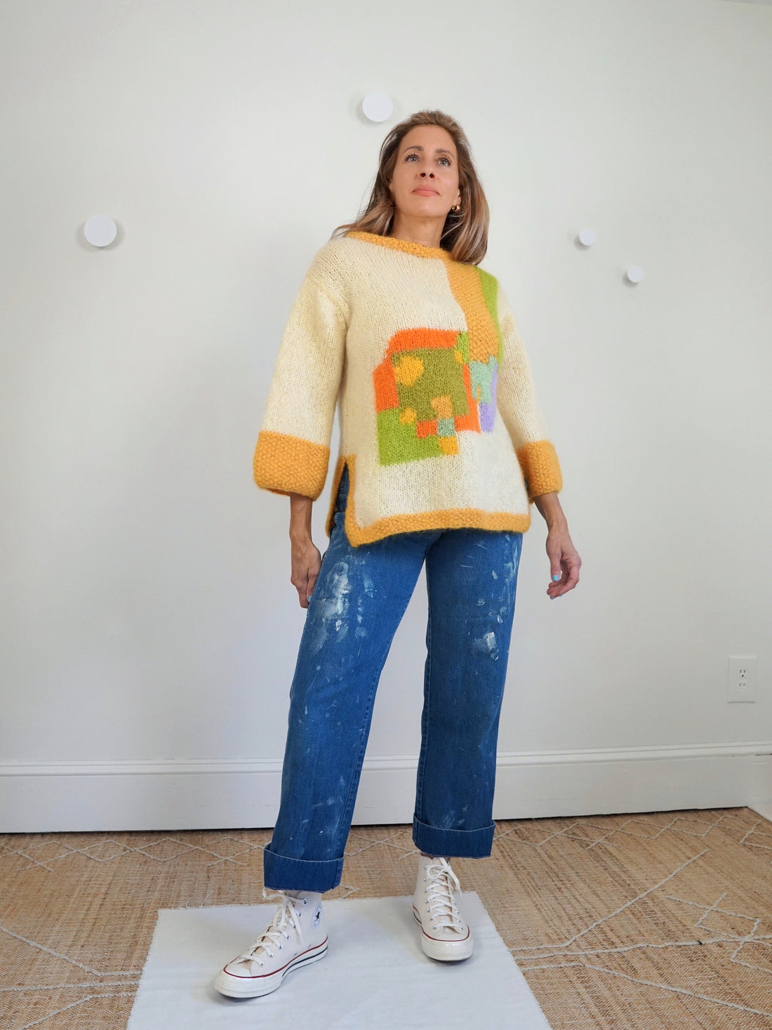 Vintage 60's Art To Wear Wool Sweater-closiTherapi | vinTage