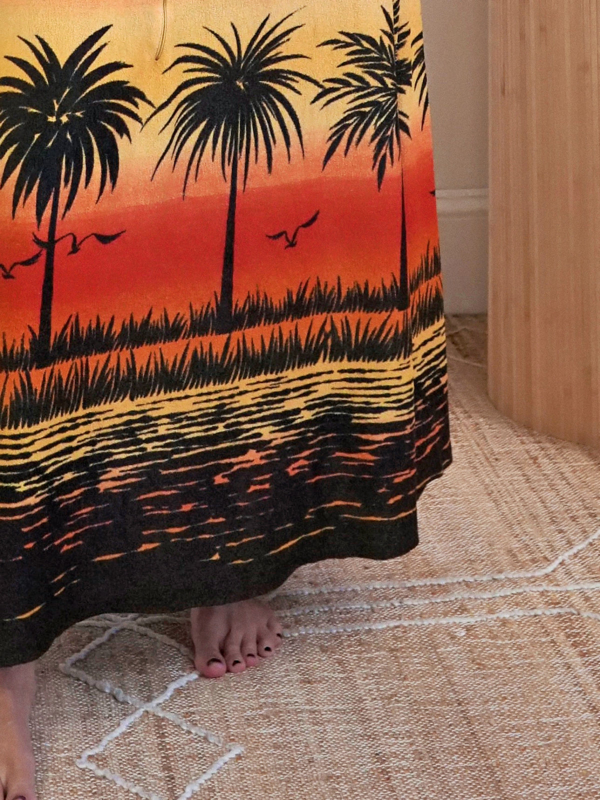 Vintage 70's Sunset Maxi Dress-closiTherapi | vinTage