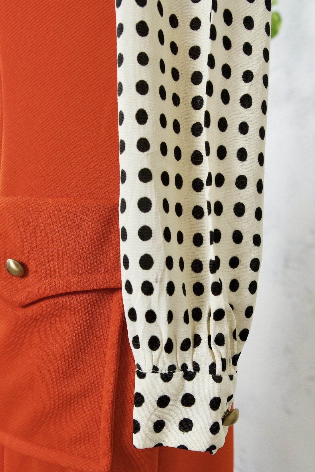 Vintage Lipstick Red Mod Polka Dot Dress-closiTherapi | vinTage