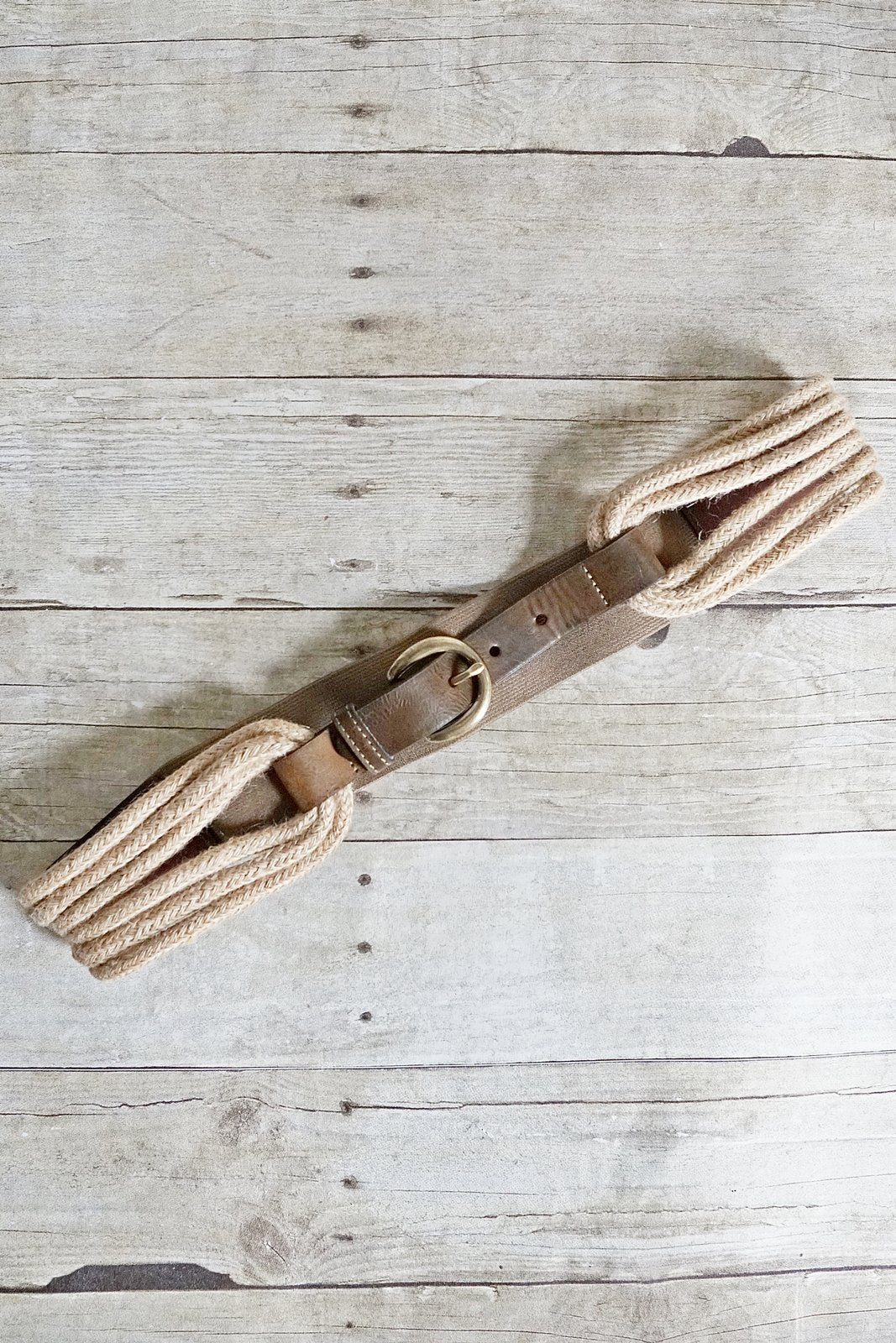 Vintage Rope Loop Leather Belt-closiTherapi | vinTage