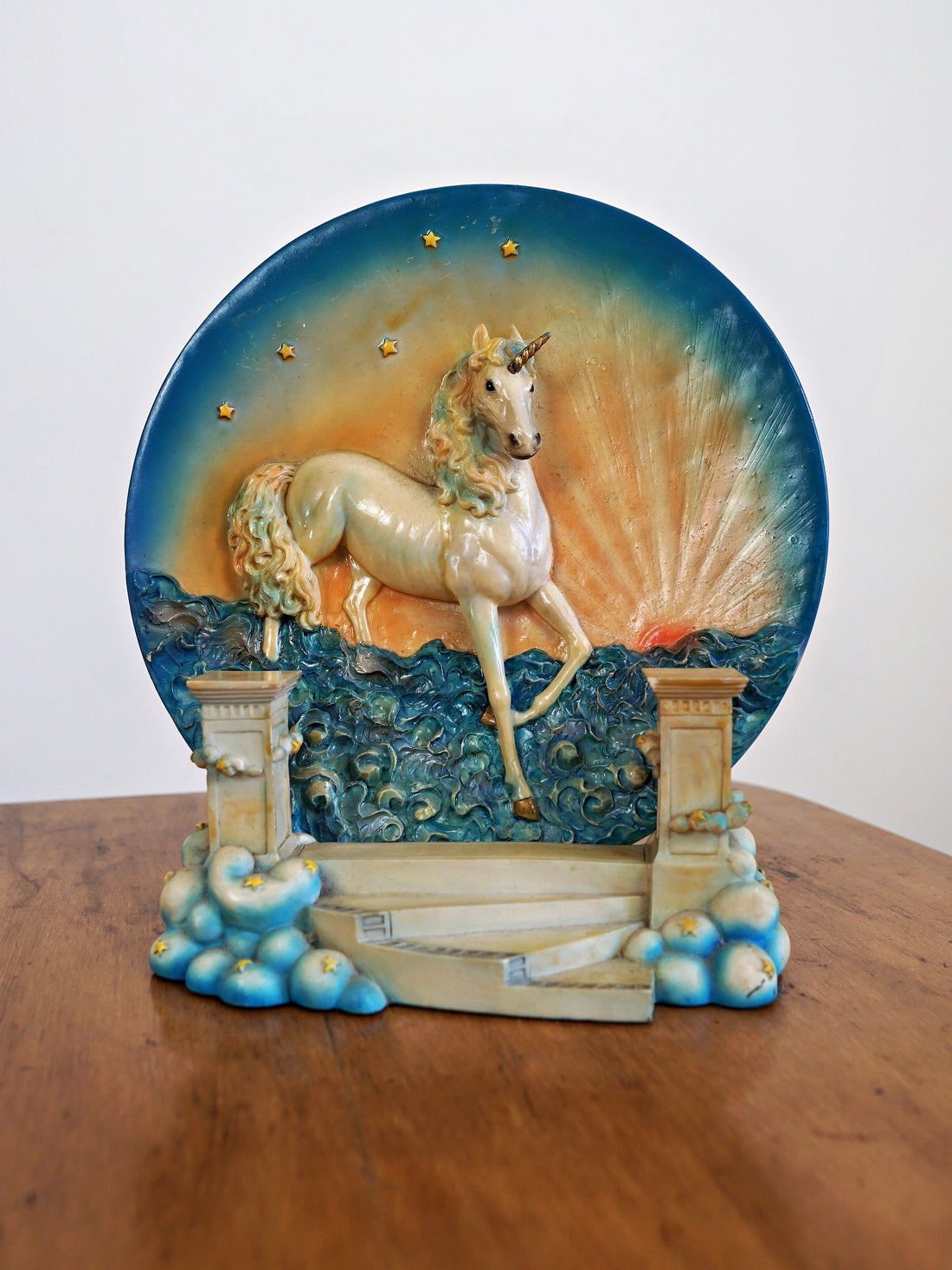 Vintage Unicorn Plate With Stand-closiTherapi | vinTage