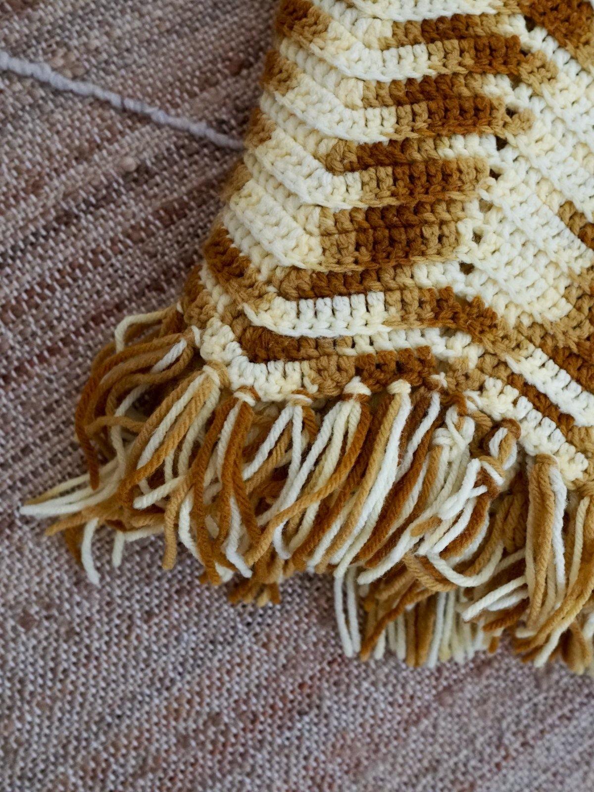 Handknit Tuscan Sun Chevron Blanket-closiTherapi | vinTage