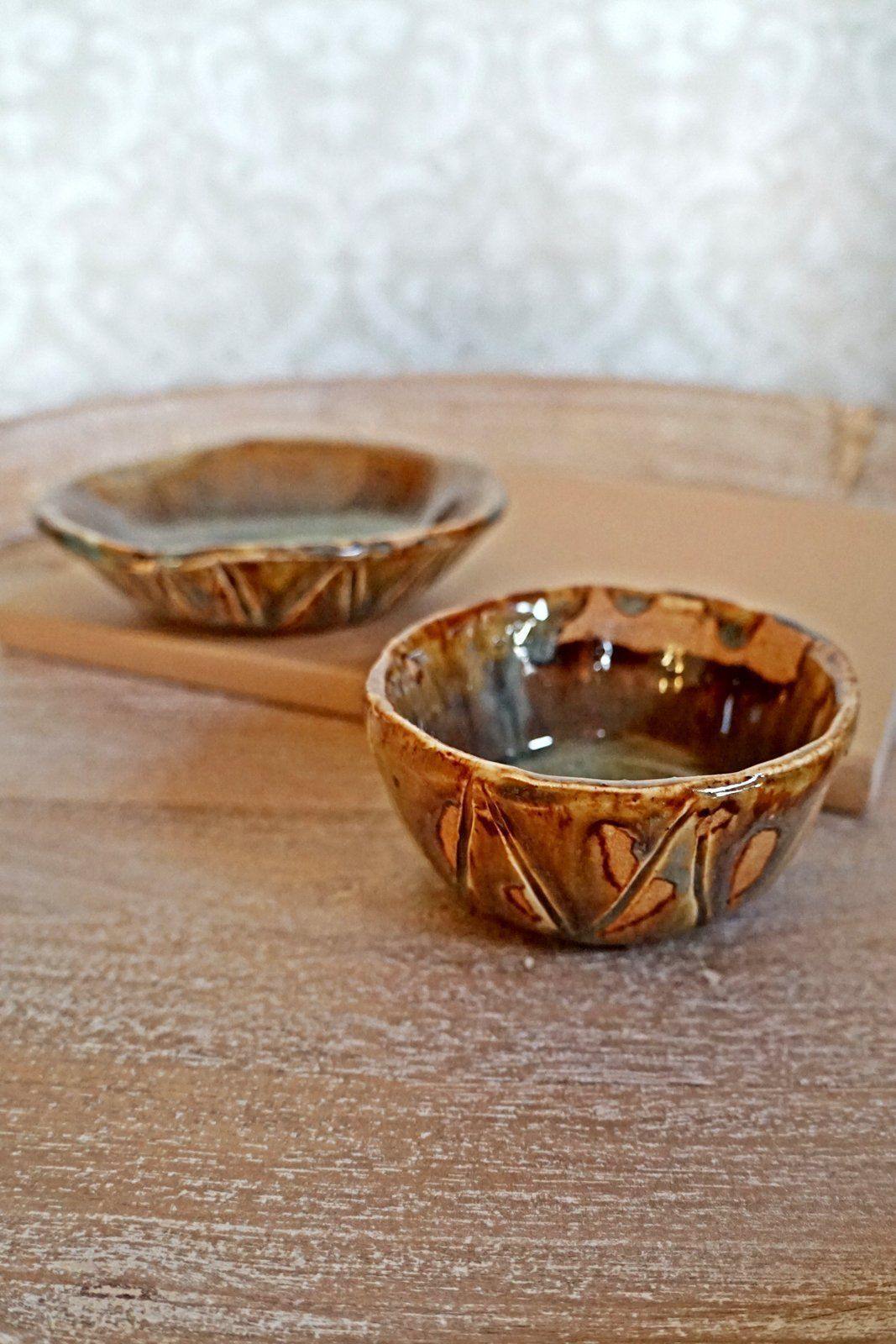 Handmade Ceramic Glazed Bowl Set-closiTherapi | vinTage