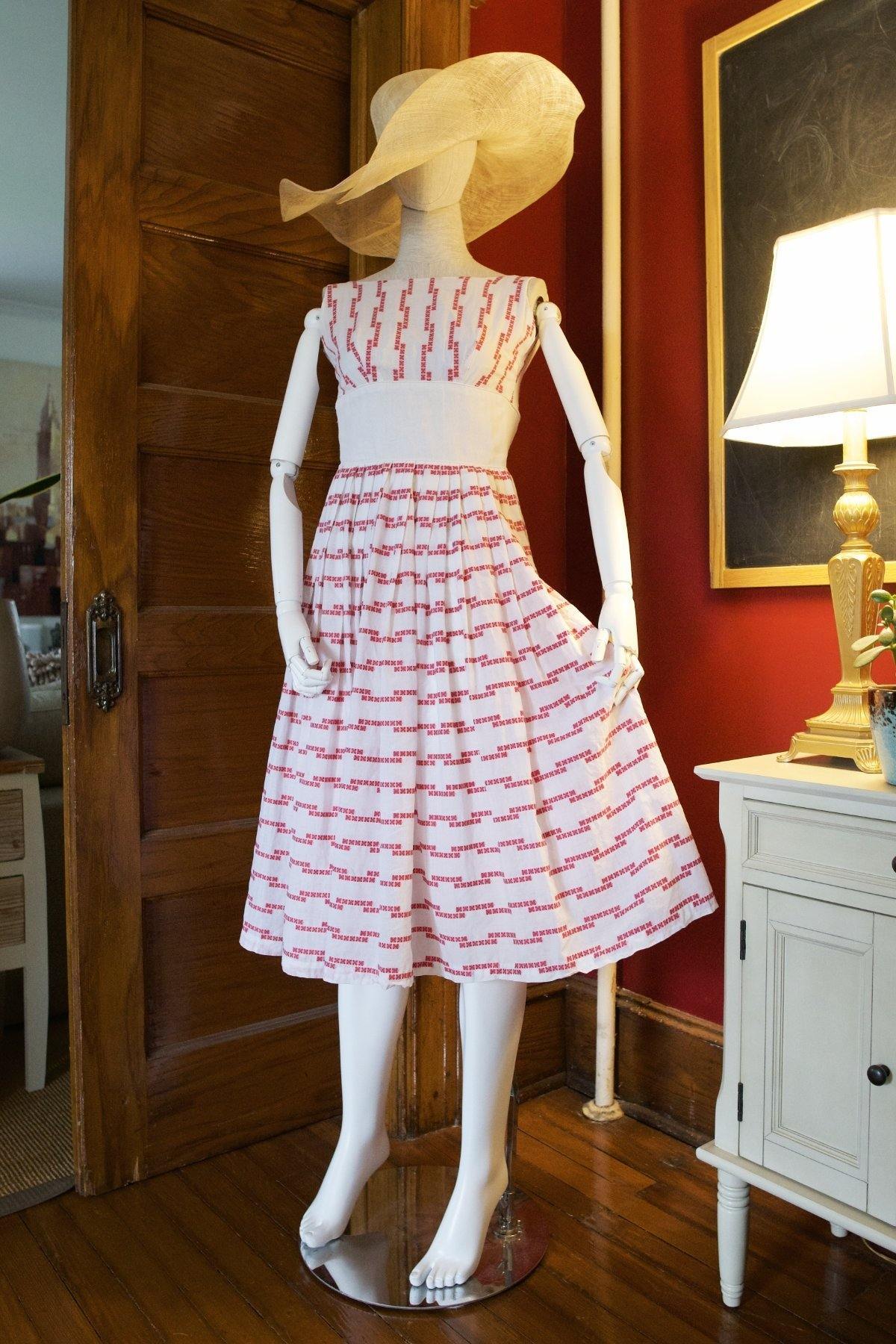 white christmas dresses Cotton Day Dress