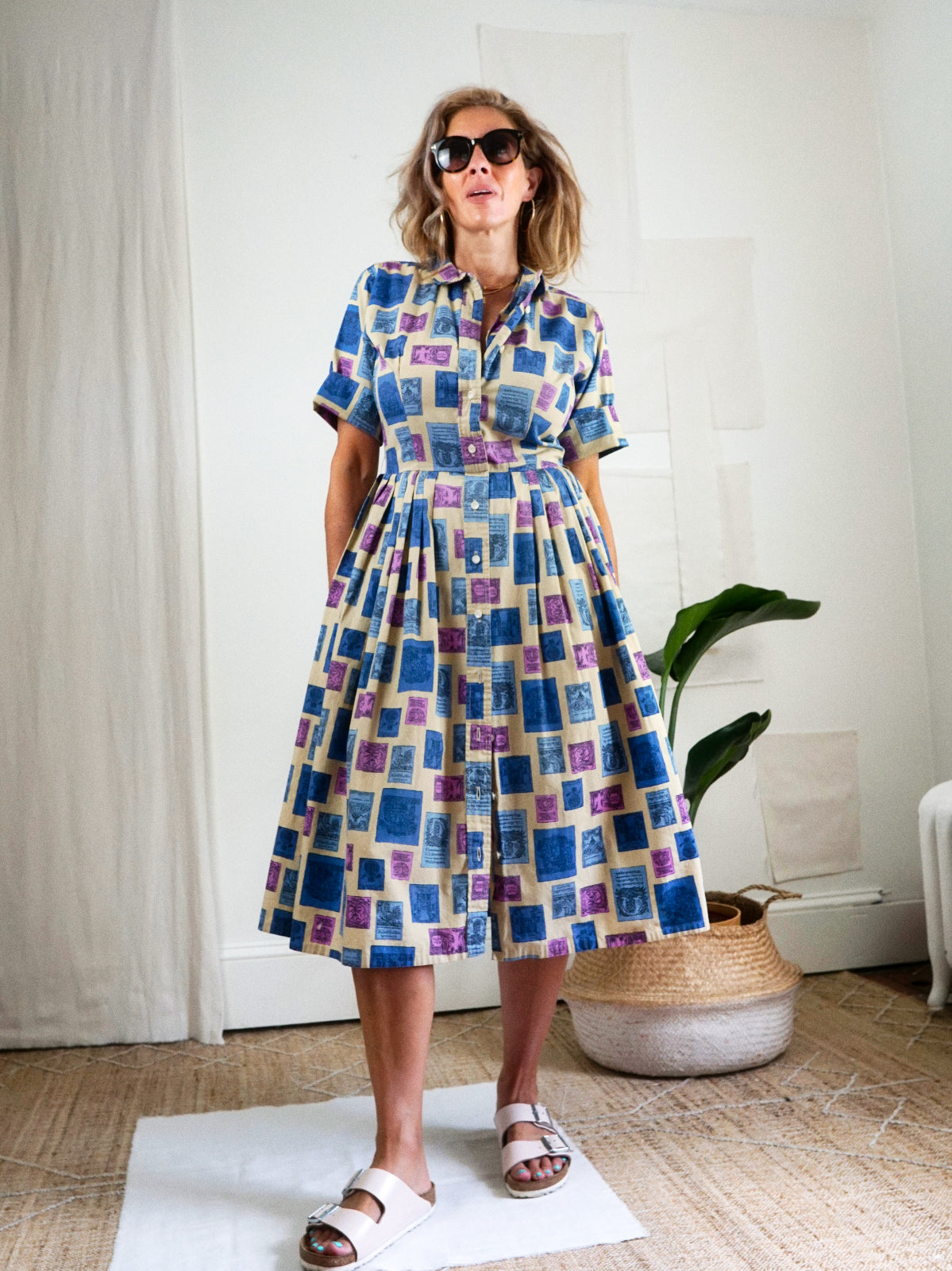 Vintage 50's Novelty Print Dress – therapi