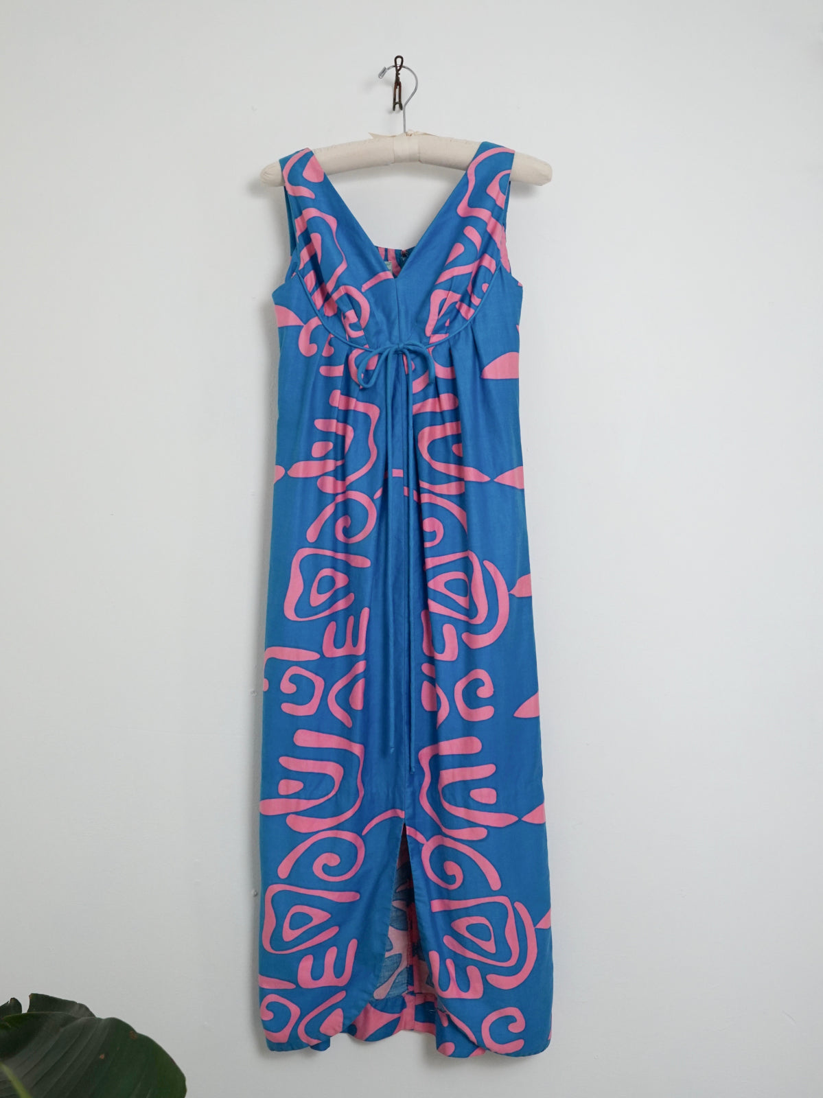 leather blue dress Vintage 60's Turquoise Hawaiian Dress – therapi