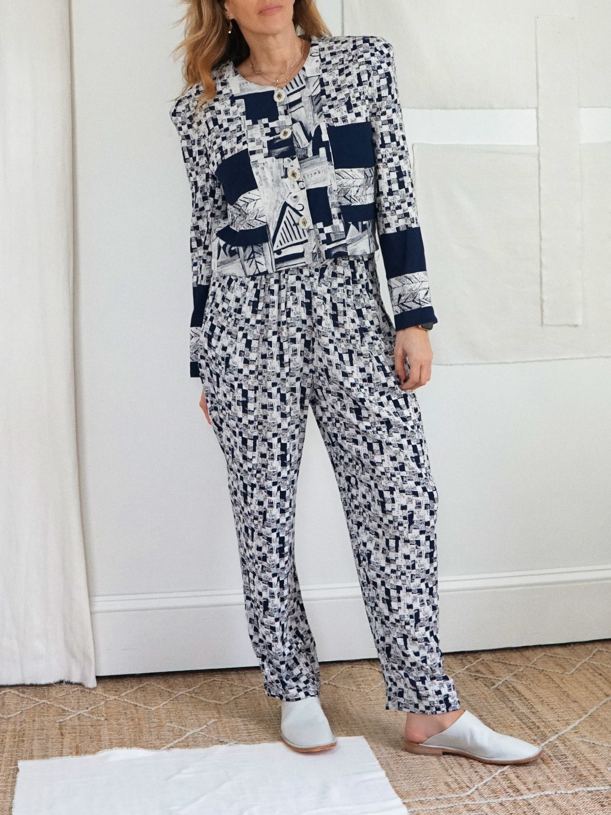 Vintage Digital Print Pant Set-closiTherapi | vinTage