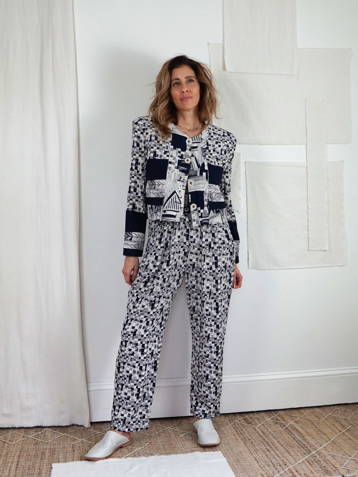Vintage Digital Print Pant Set-closiTherapi | vinTage
