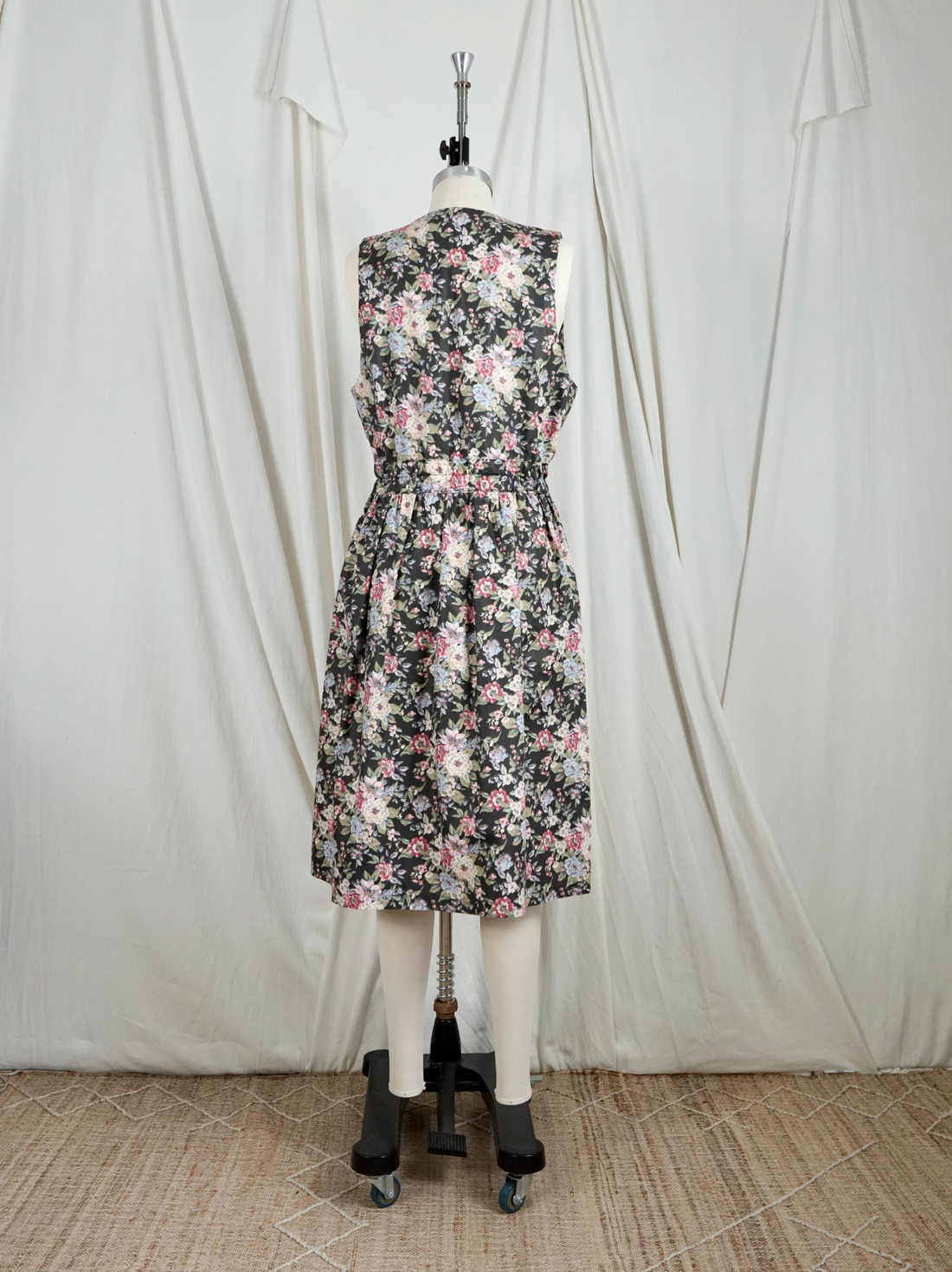 Vintage Floral Romantic Pleated Dress-closiTherapi | vinTage