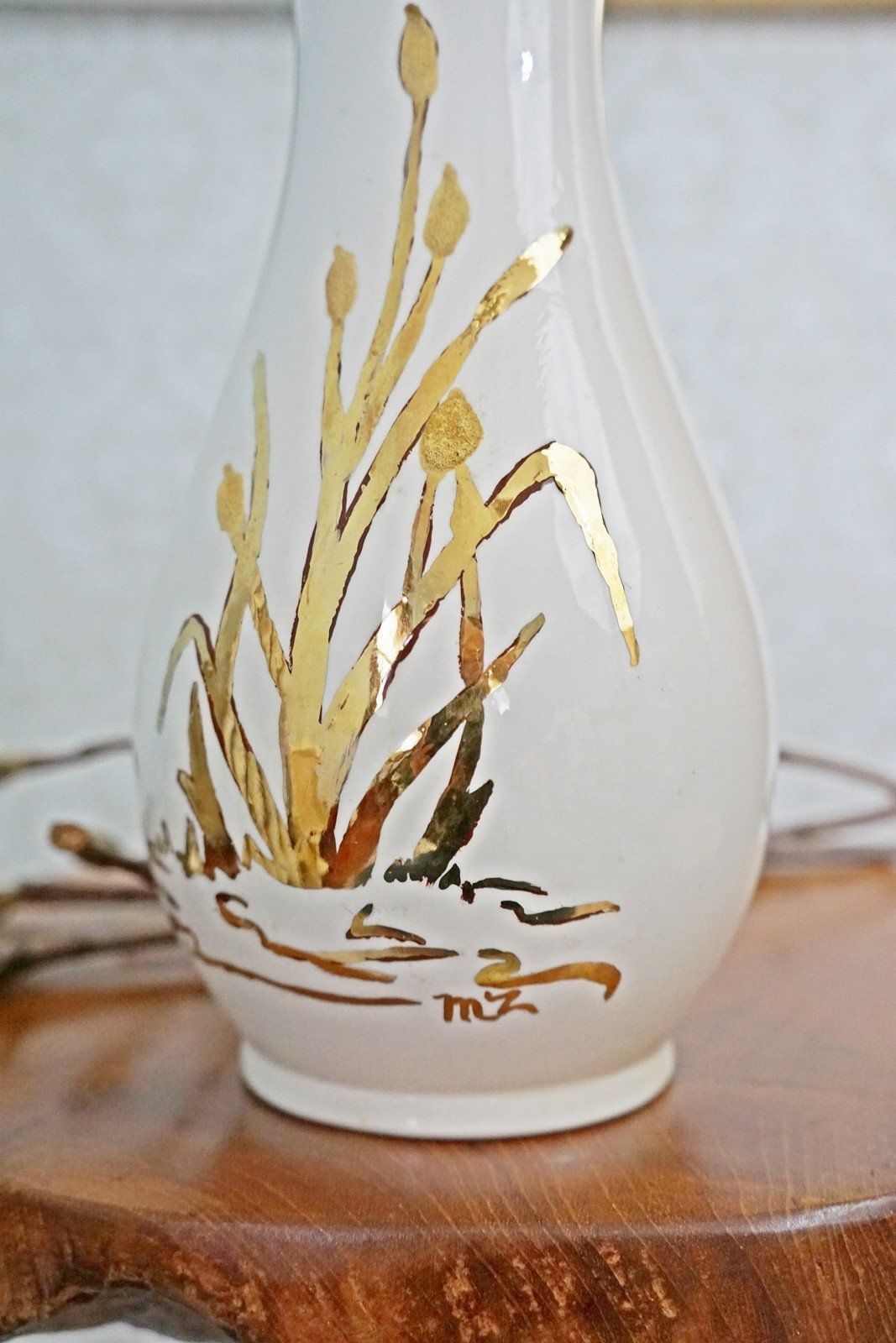 Vintage Handmade Painted Ceramic Vase-closiTherapi | vinTage
