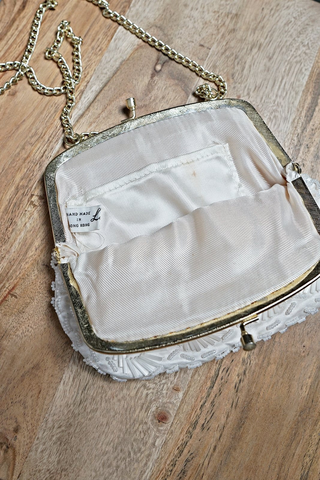 Vintage Handmade Silk Beaded Bag-closiTherapi | vinTage