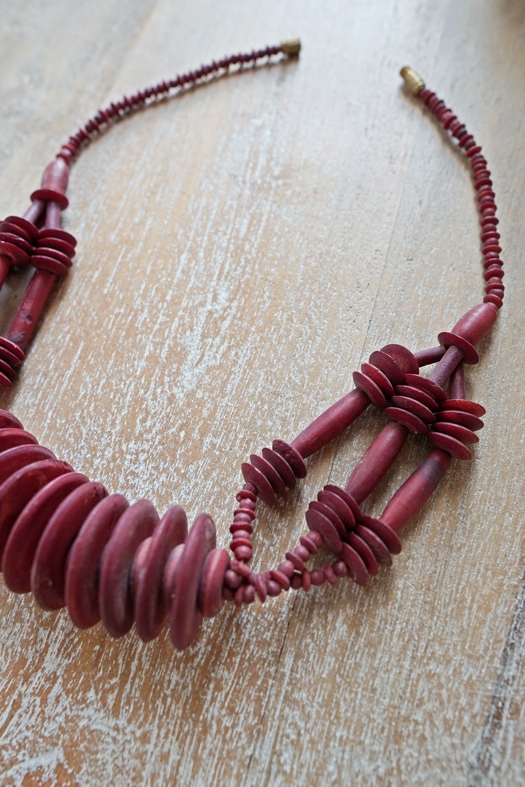 Vintage Handmade Wood Choker Necklace-closiTherapi | vinTage