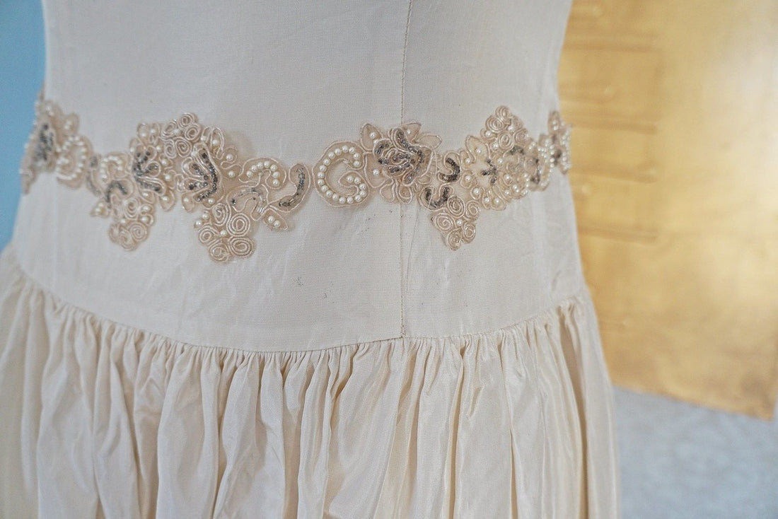 Vintage Lovely Strapless Evening Dress-closiTherapi | vinTage