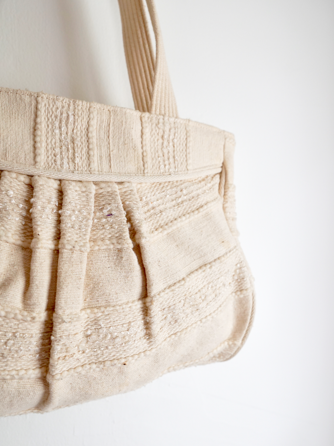 Vintage Natural Woven Textile Bag-closiTherapi | vinTage