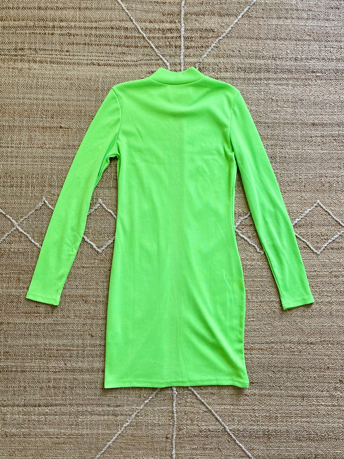 Vintage Neon Green Mini Dress-closiTherapi | vinTage