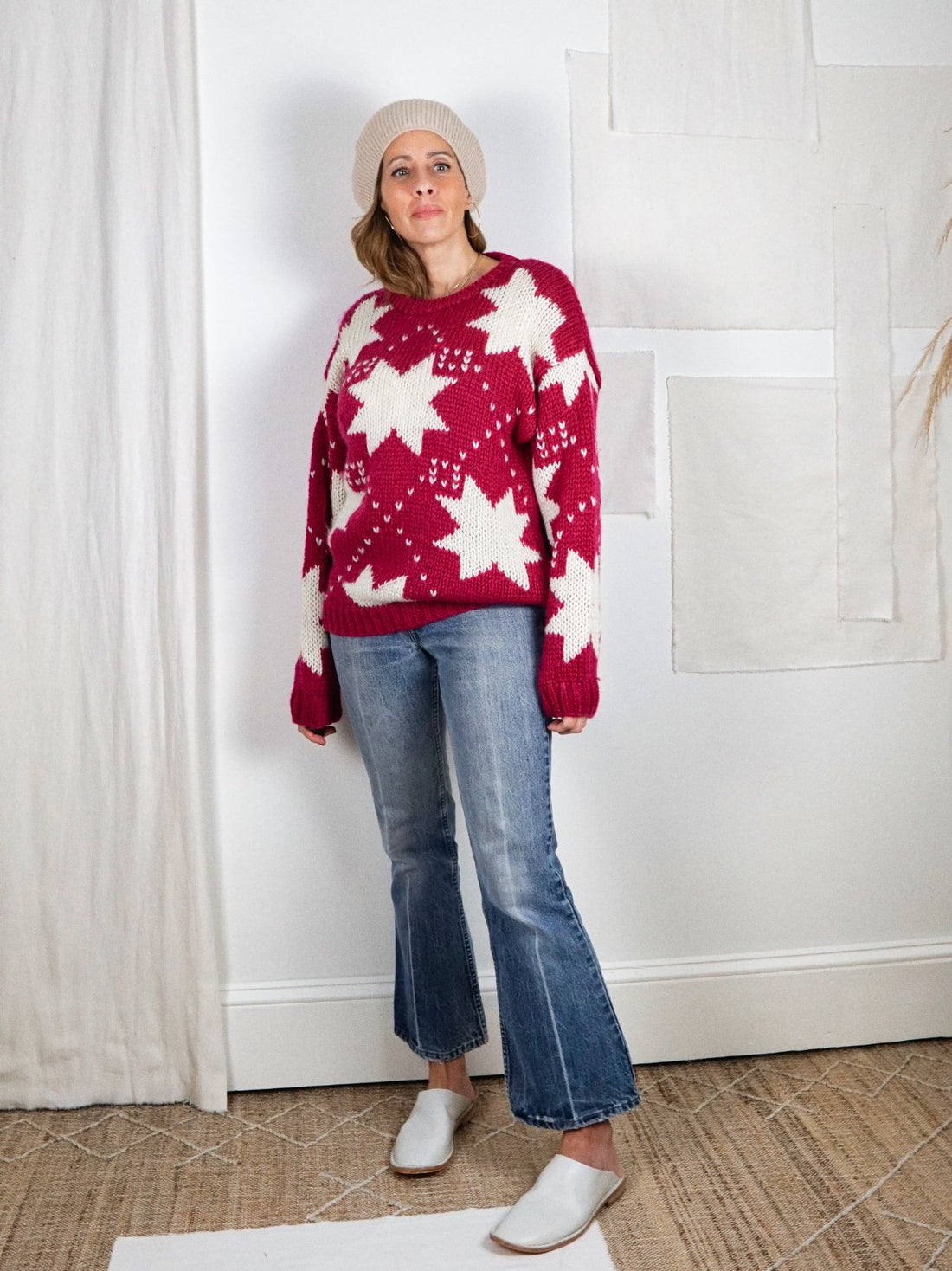 Vintage Raspberry Star Celestial Sweater-closiTherapi | vinTage
