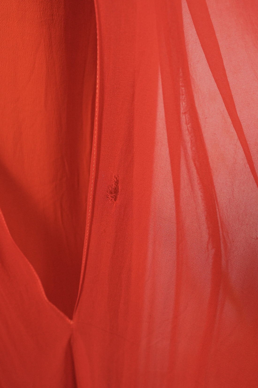 Vintage Red Silk Goddess Dress-closiTherapi | vinTage