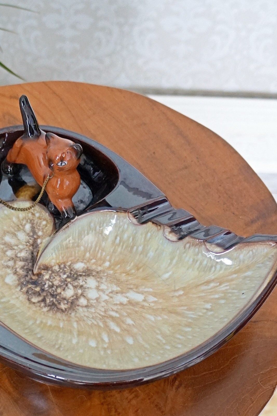 Vintage Siamese Cat Ceramic Ashtray-closiTherapi | vinTage