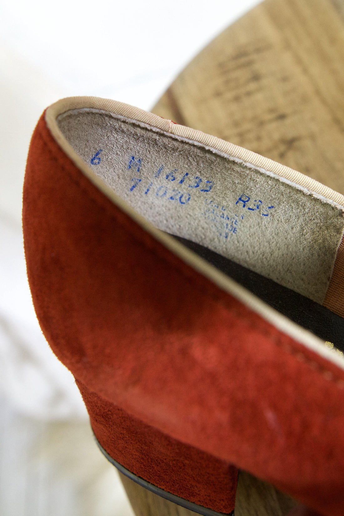 Vintage Sienna Suede Block Heel Shoes | 6-closiTherapi | vinTage