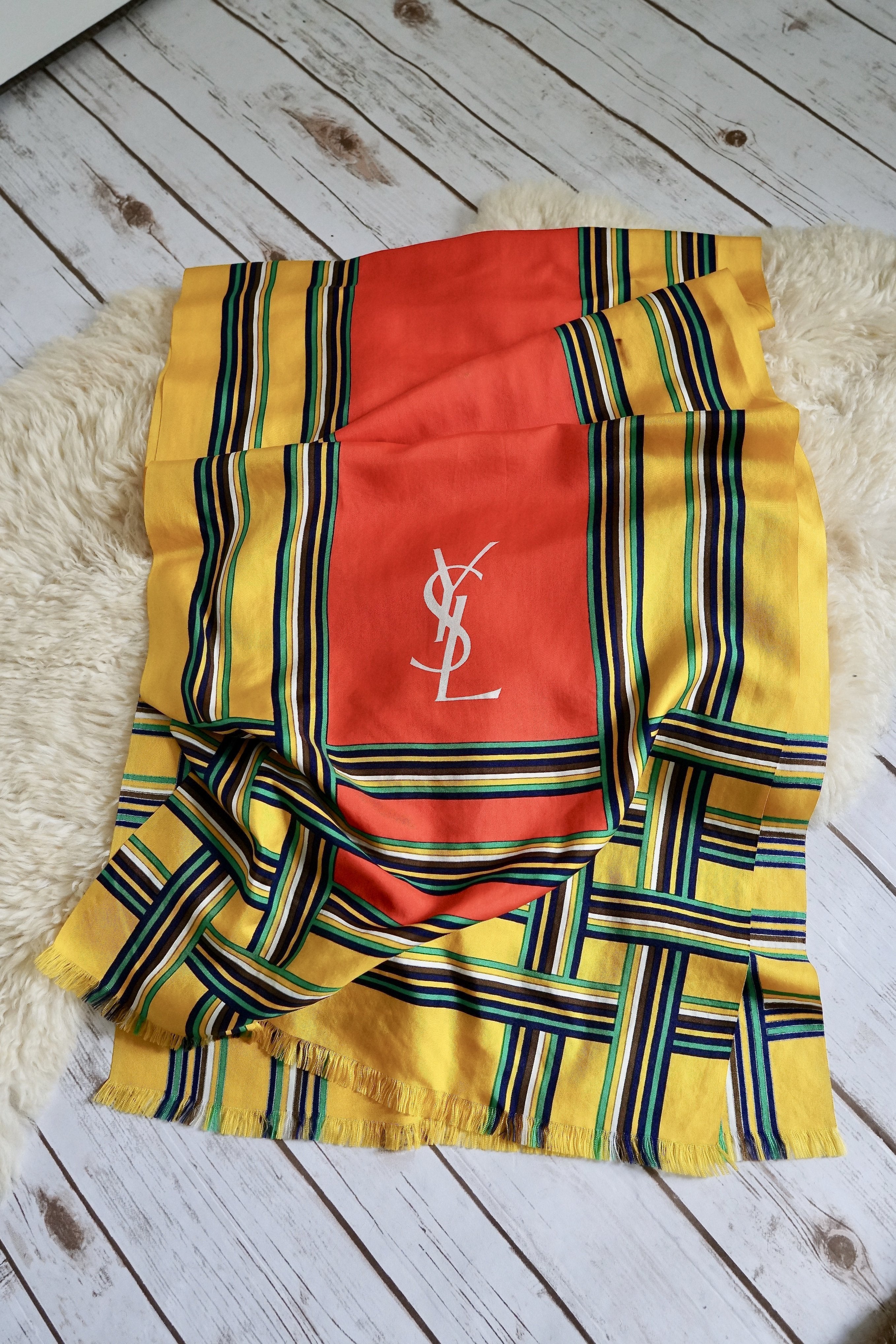 Vintage YSL Yves Saint Laurent Scarf – therapi
