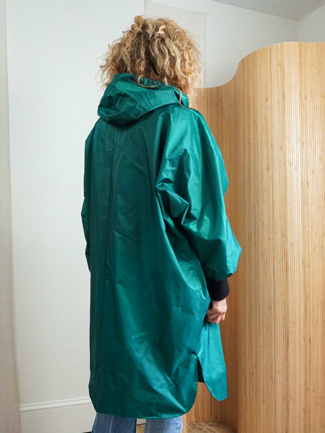 80's Emerald Green Slouchy Parka Coat-closiTherapi | vinTage