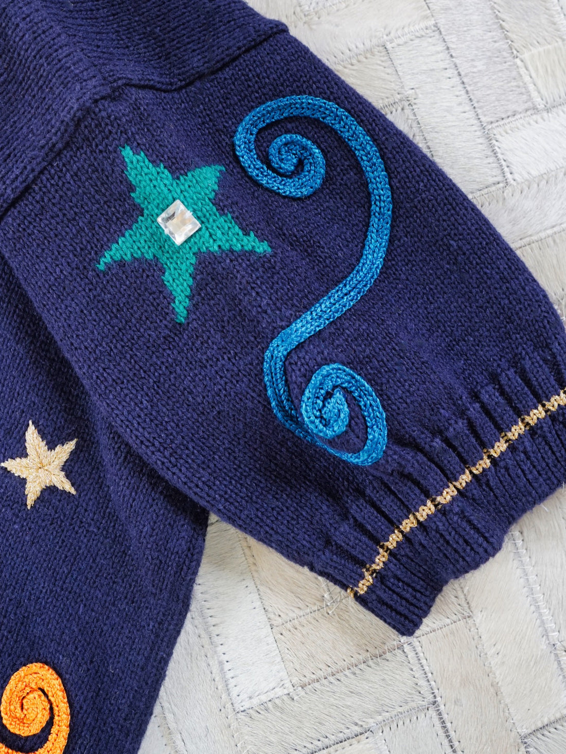 80's Galaxy Embroidered Sweater-closiTherapi | vinTage