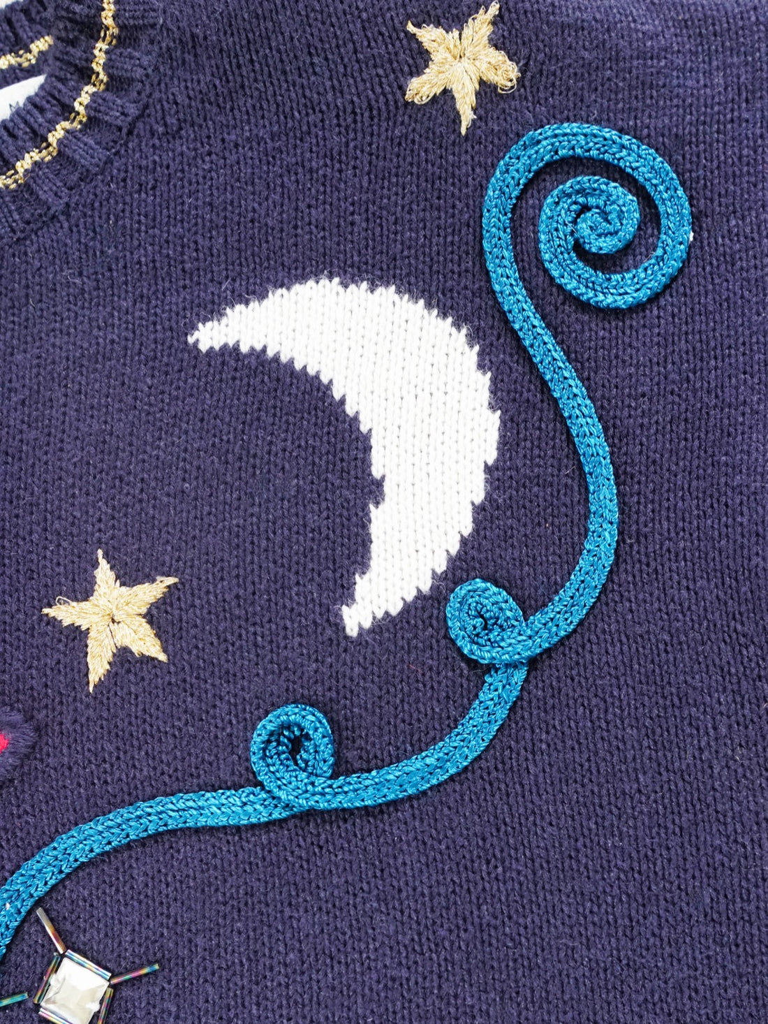 80's Galaxy Embroidered Sweater-closiTherapi | vinTage