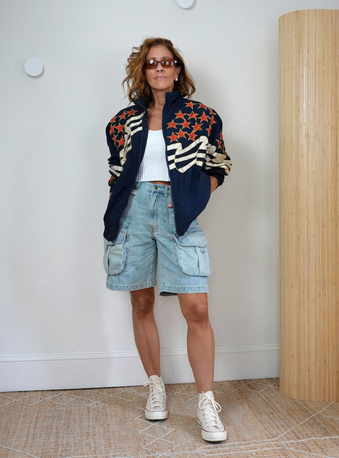 Vintage 80's Americana Star Track Jacket-closiTherapi | vinTage