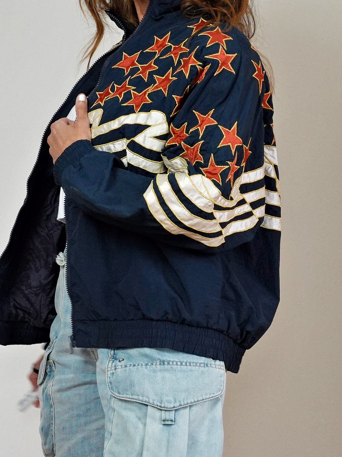 Vintage 80's Americana Star Track Jacket-closiTherapi | vinTage