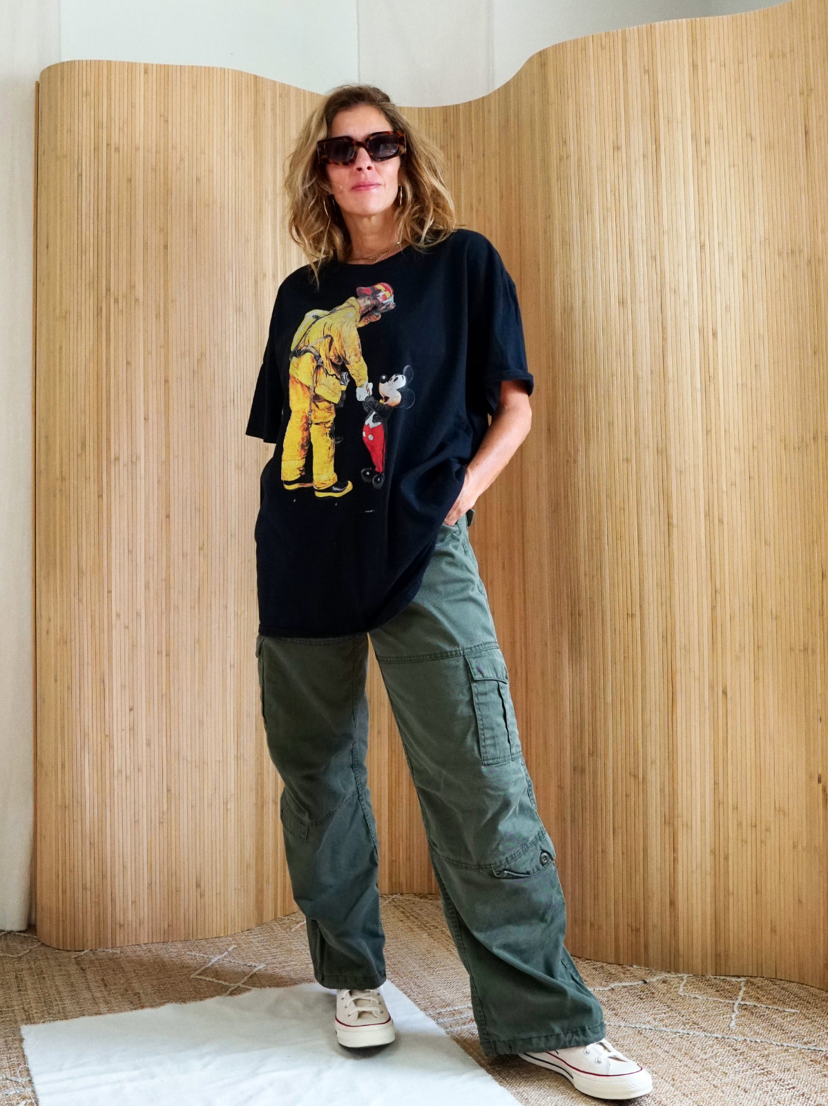 Mickey Mouse Meets Fireman Tee-closiTherapi | vinTage