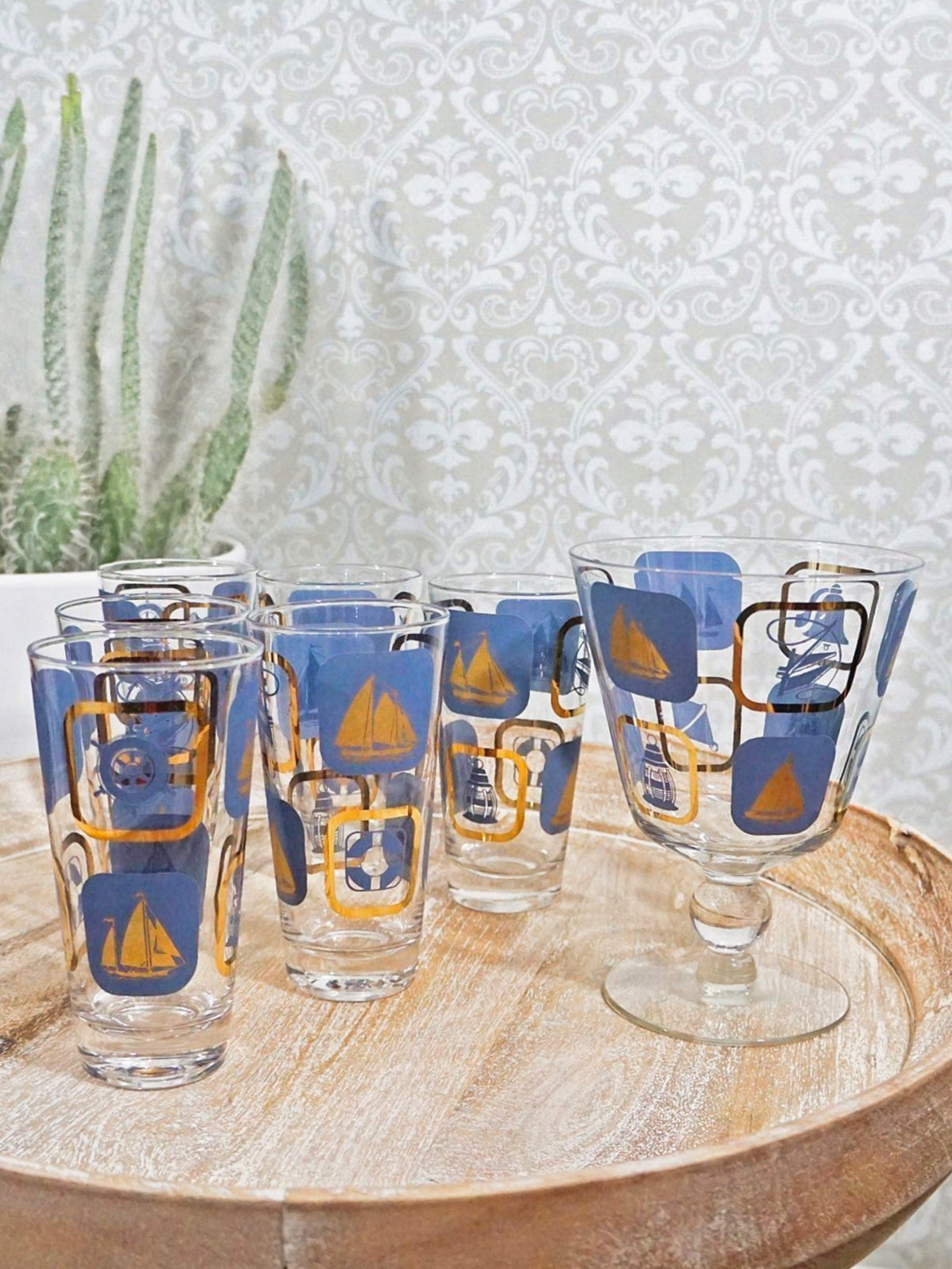 Nautical Glass Barware Set-closiTherapi | vinTage