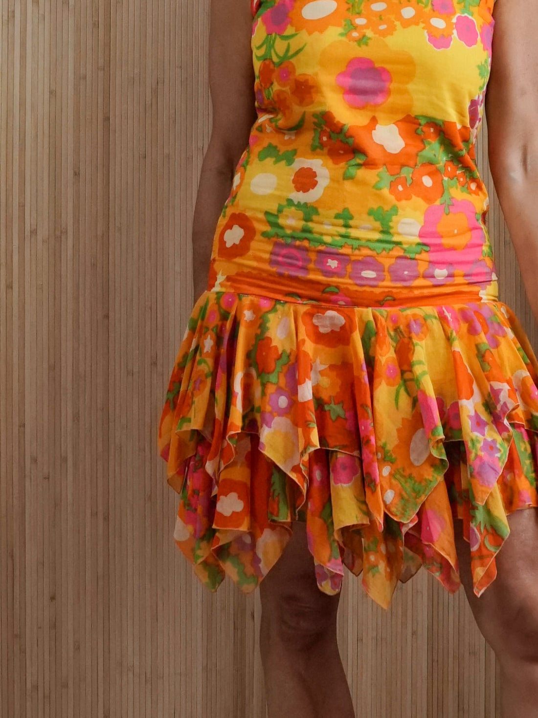 Vintage 60's Day Glo Floral Dress-closiTherapi | vinTage
