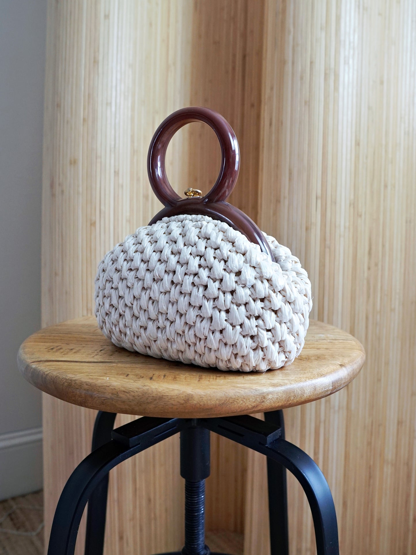 Vintage 60's Woven Raffia Bag-closiTherapi | vinTage