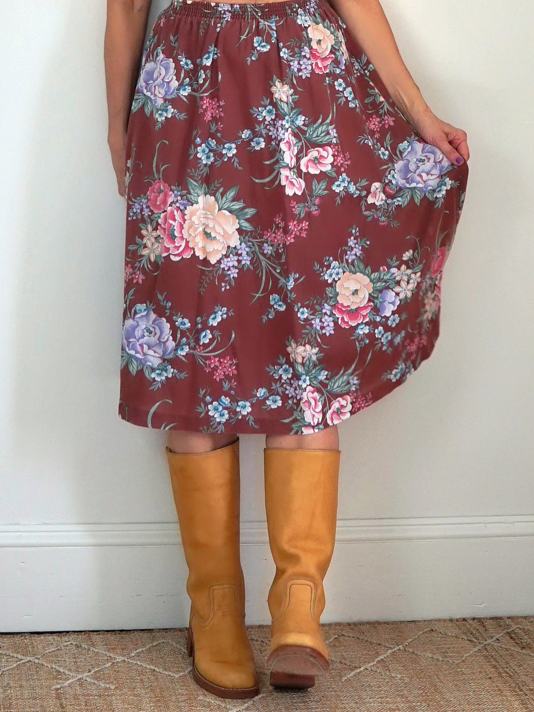 Vintage 70's Floral Skirt-closiTherapi | vinTage
