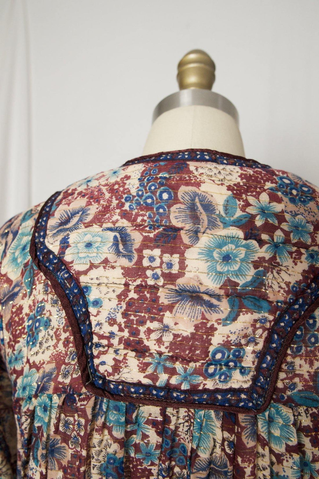 Vintage 70's Gauze Floral Dress-closiTherapi | vinTage