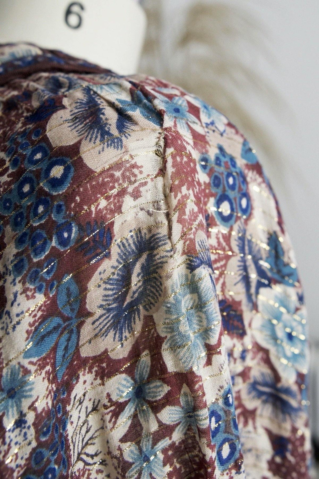Vintage 70's Gauze Floral Dress-closiTherapi | vinTage