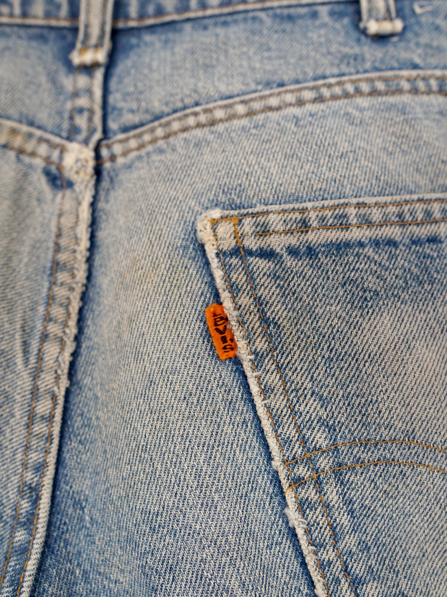 Vintage 70's Levi Denim Cut Off Jean Shorts - 29