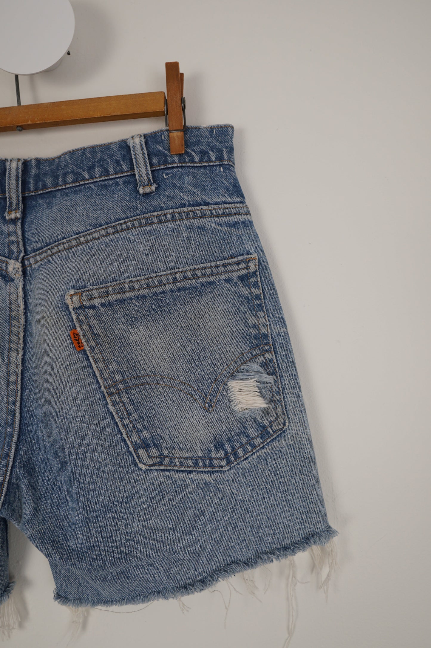 Vintage 70's Levi Denim Cut Off Jean Shorts - 29