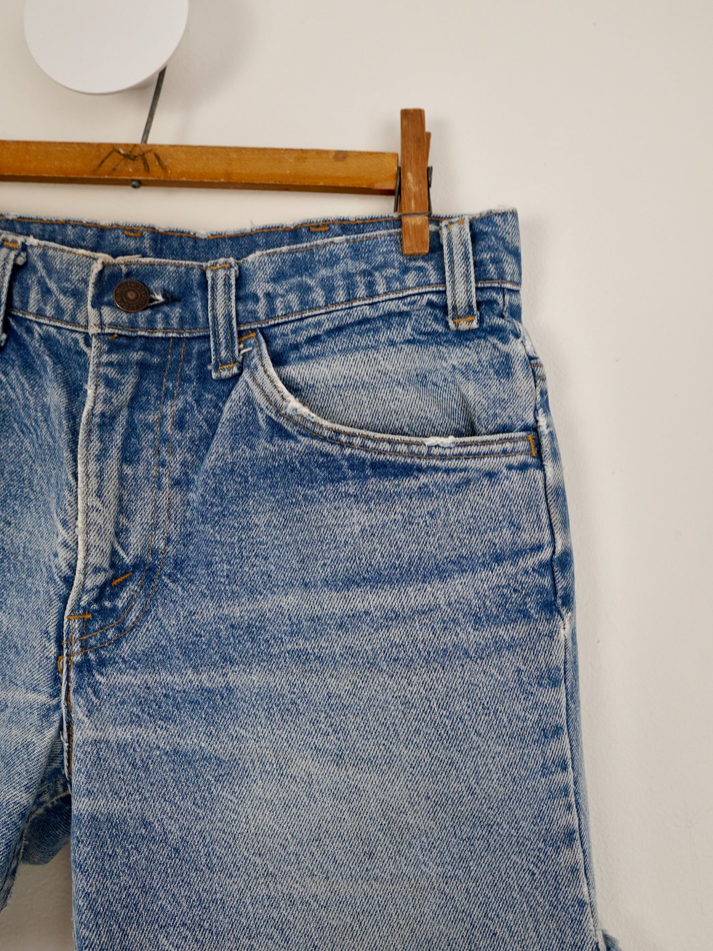 Vintage 70's Levi Denim Cut Off Jean Shorts - 29