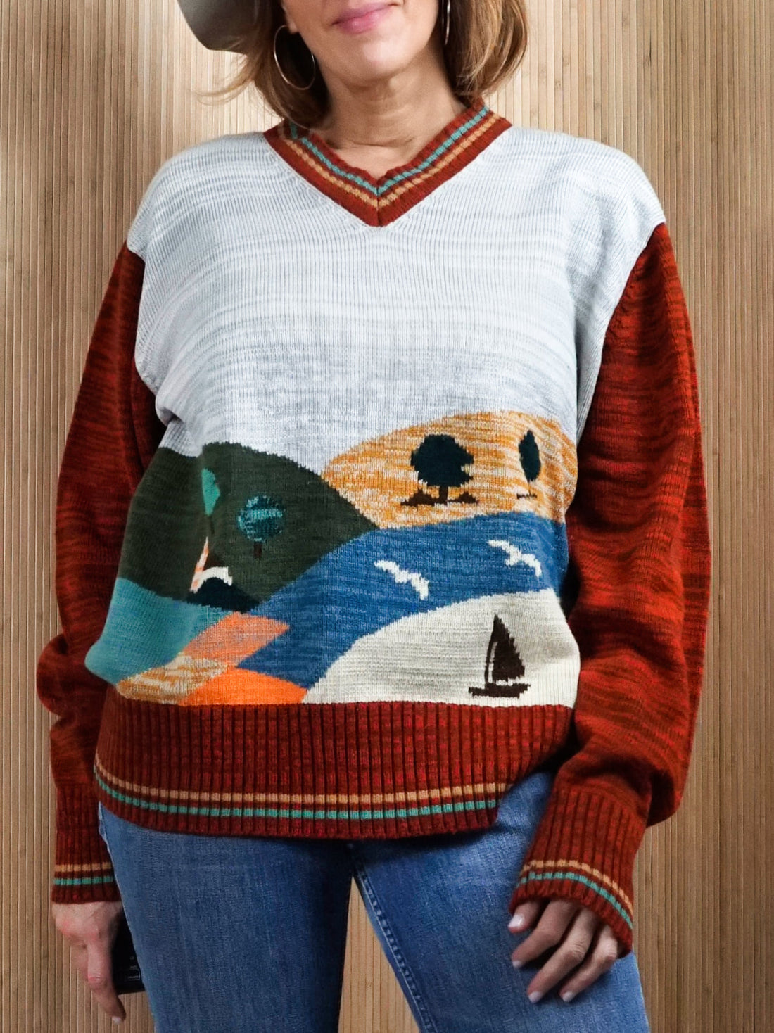 Vintage 70's Spacedye Seagull Sweater-closiTherapi | vinTage