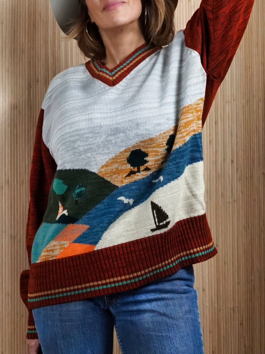 Vintage 70's Spacedye Seagull Sweater-closiTherapi | vinTage