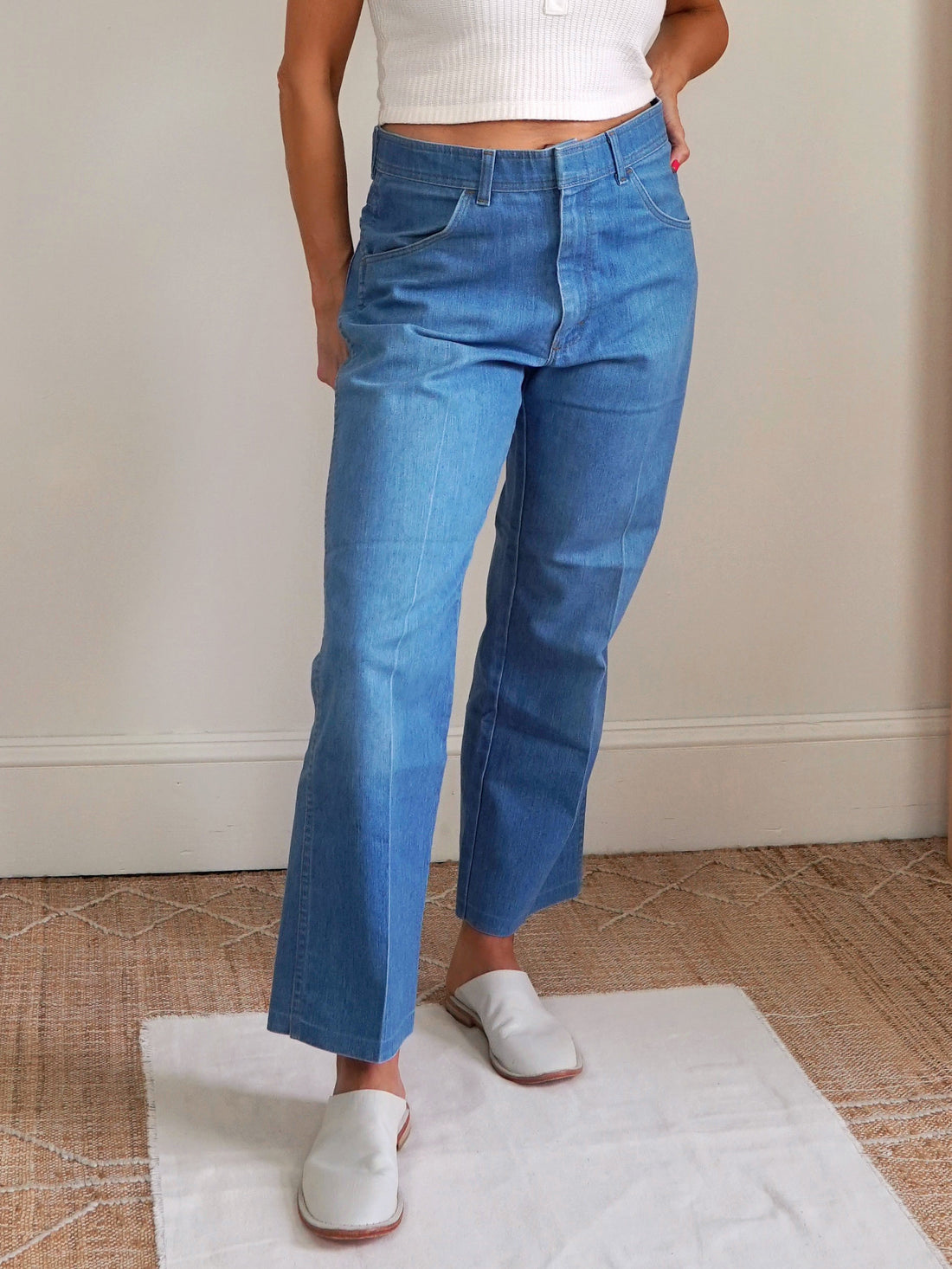 Vintage 70's Wrangler Faded Jeans - 34" Waist-closiTherapi | vinTage