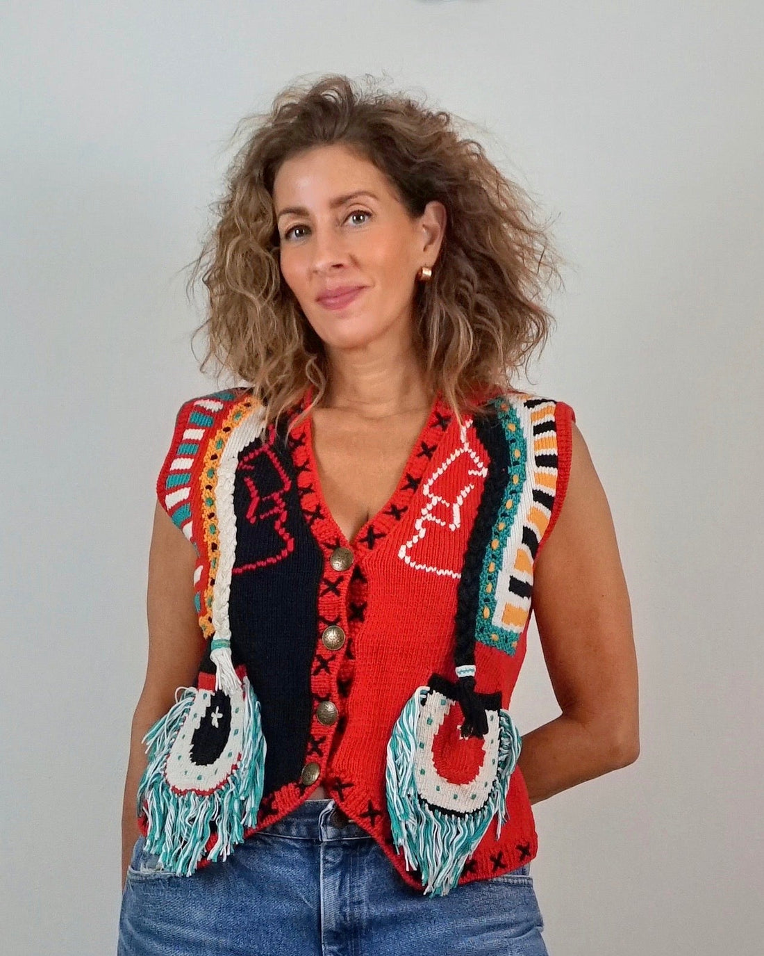 Vintage 80's Berek Native American Vest-closiTherapi | vinTage