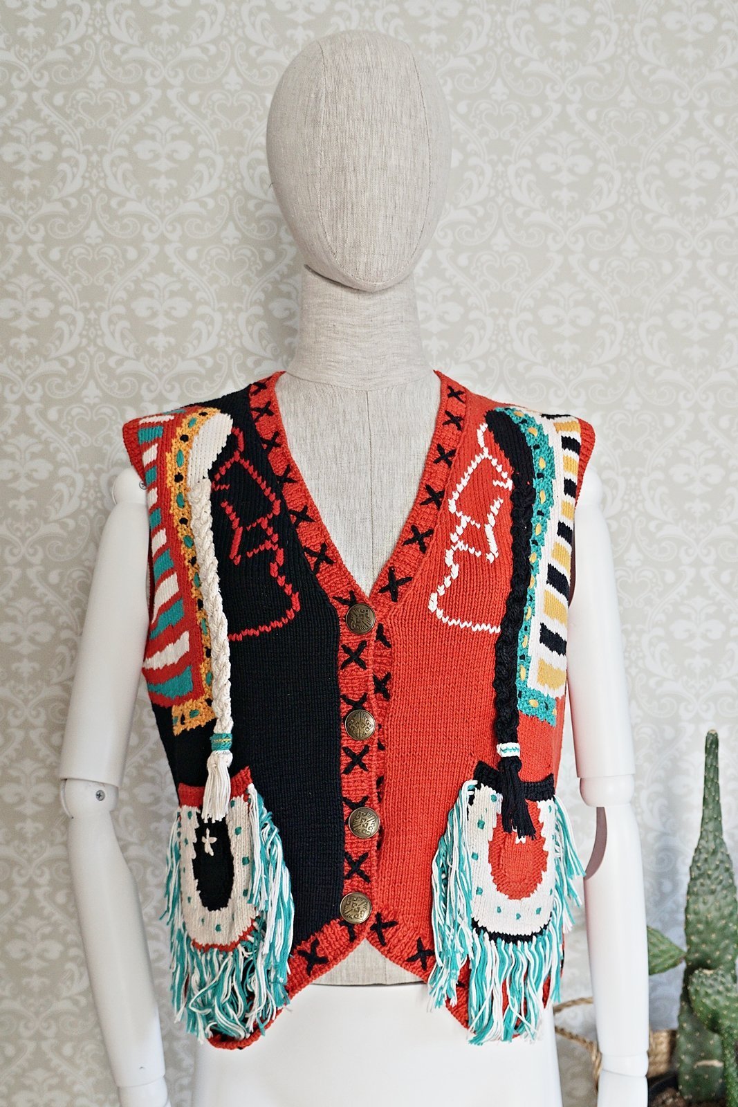 Vintage 80's Berek Native American Vest-closiTherapi | vinTage