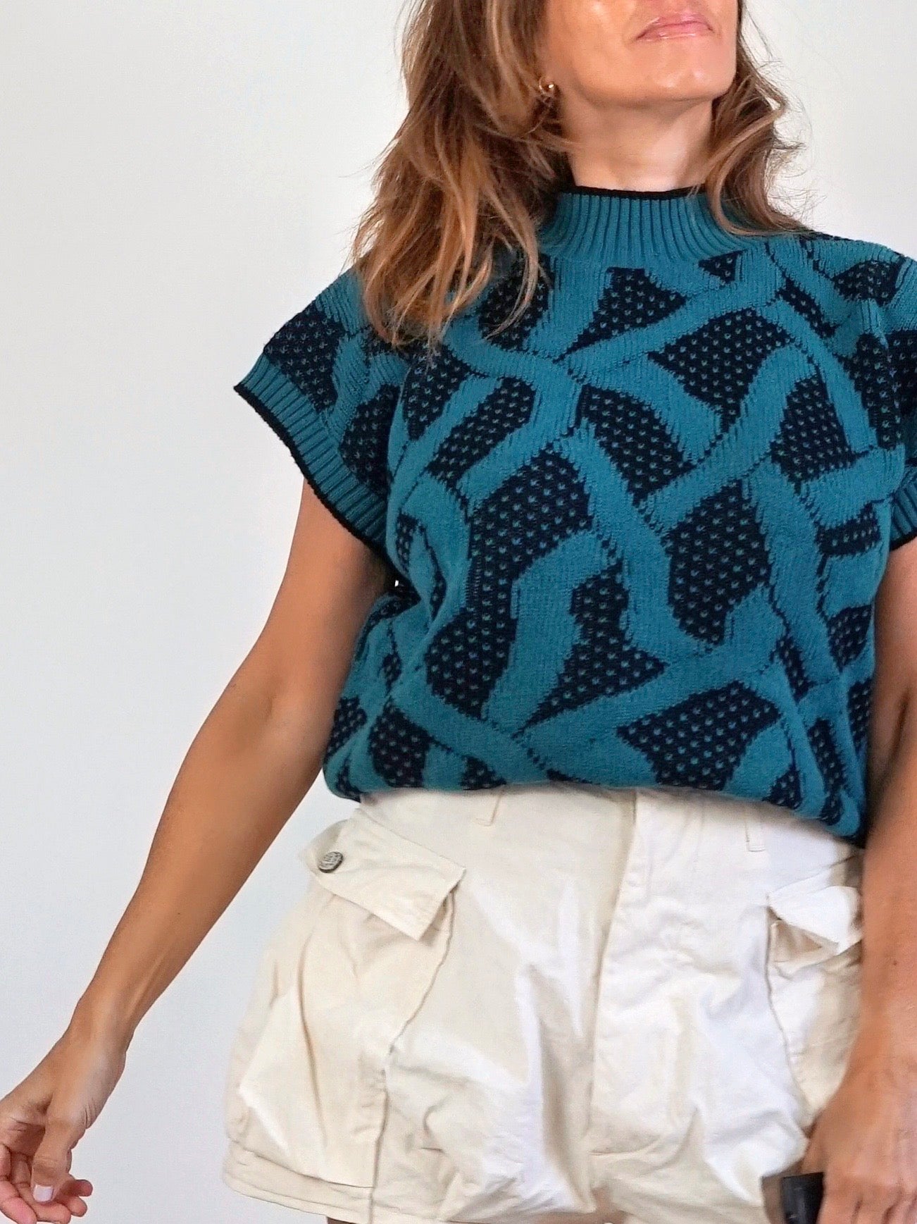 Vintage 80's Bold Abstract Sweater – therapi