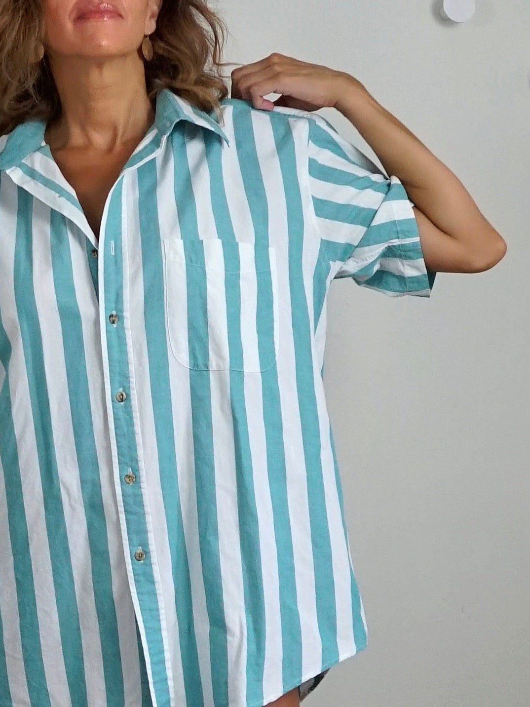 Vintage 80's Cabana Stripe Camp Shirt – therapi