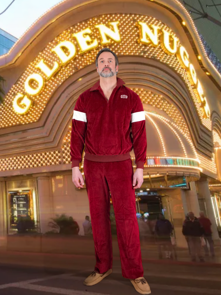 Vintage 80's Golden Nugget Casino Velour Tracksuit – therapi