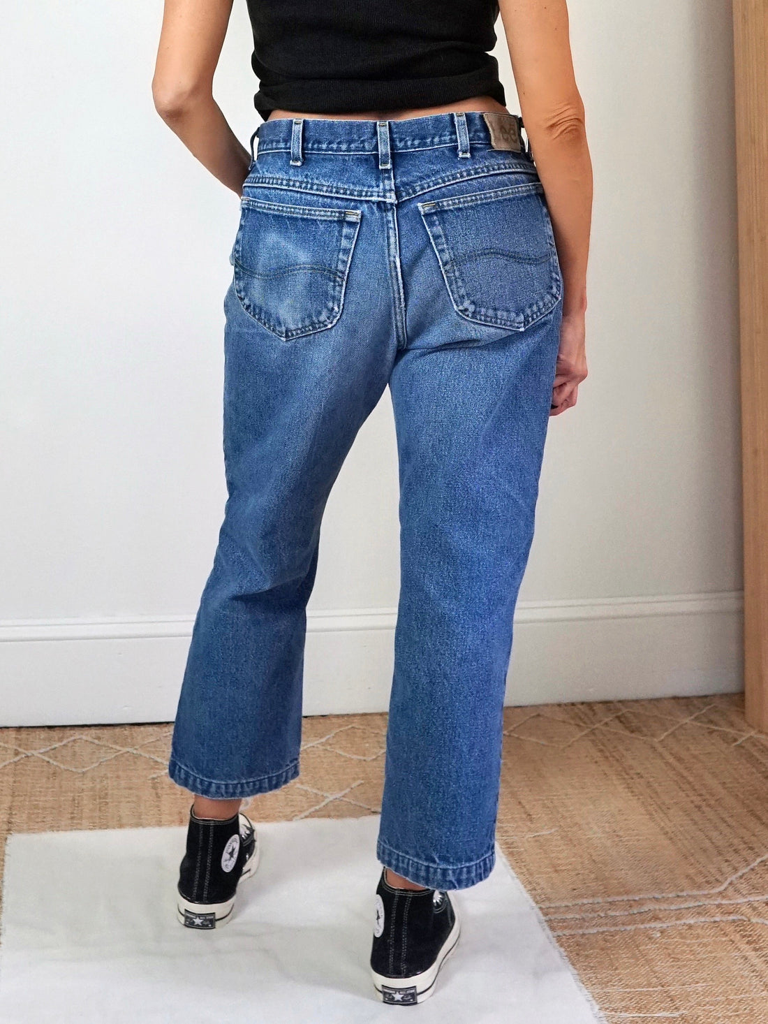 Vintage 80's Lee Cropped Jeans - 33" Waist-closiTherapi | vinTage