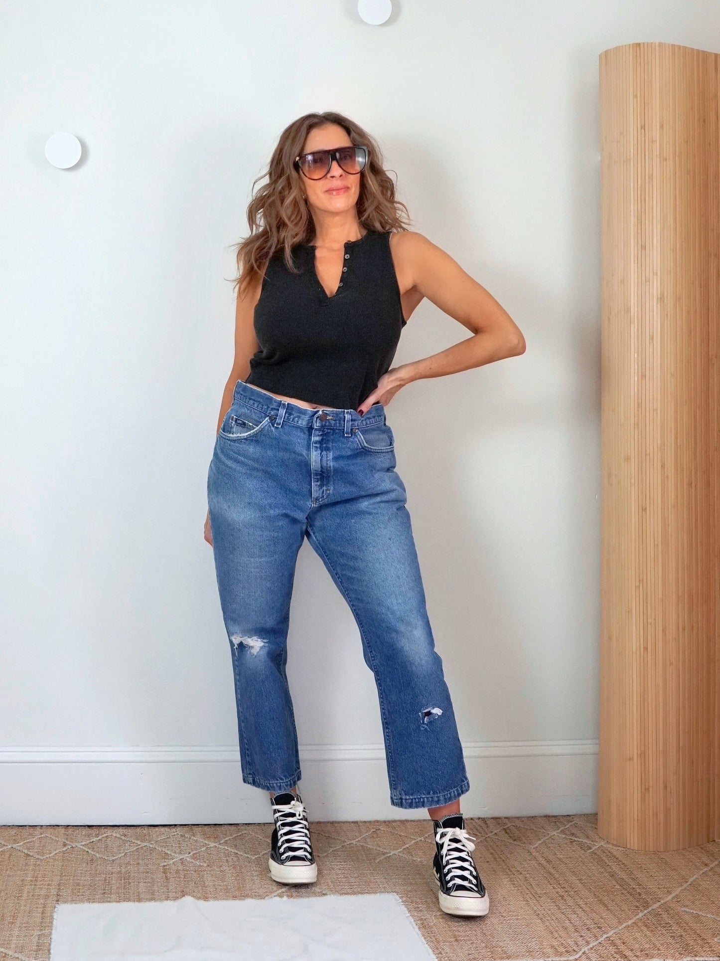 Vintage 80's Lee Distressed Jeans - 34" Waist-closiTherapi | vinTage